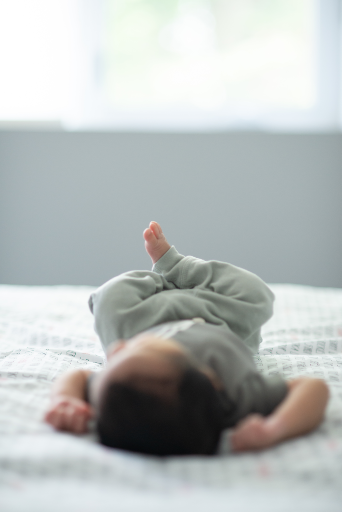 Newborn baby foot